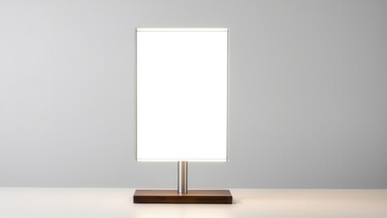 Simplify payments using smartphones with the scan stand mockup for seamless QR code transactions. Perfect for cashless shopping and smart shops, accepting Bitcoin and digital payments.