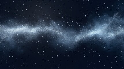 Naklejka premium Starry Night Sky with Cosmic Dust and Stars