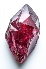 Ruby isolated on a white background.