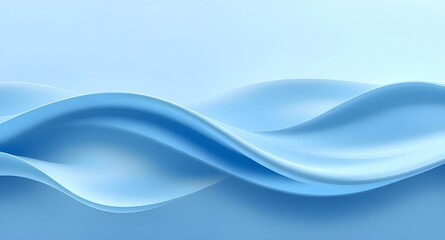 abstract 3d rendered blue fluid waves background