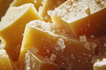 Close-up of Crystalline Honeycomb Structure