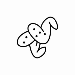 chiken wings icon sign vector