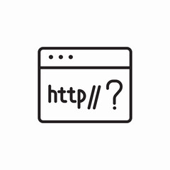 http link website icon sign vector