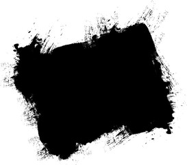 black brush painting banner blank space grunge graphic element abstract background