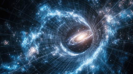 Cosmic eddies and planets, intelligently generated images