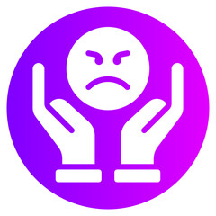 Fototapeta premium hands gradient icon