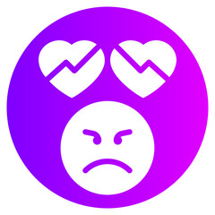 Fototapeta premium love gradient icon