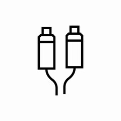audio cable icon sign vector