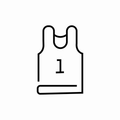 basketball wear icon sign vector