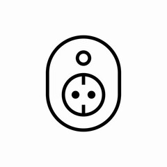 wall socket icon sign vector