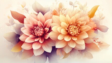 Fototapeta premium Elegant Floral Bouquet Design for Artistic Projects