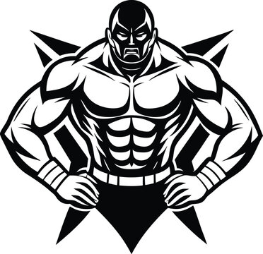 recommend clip art: wrestling silhouette vector design illustration on white background eps10