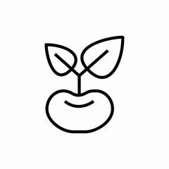 bean sprouts icon sign vector