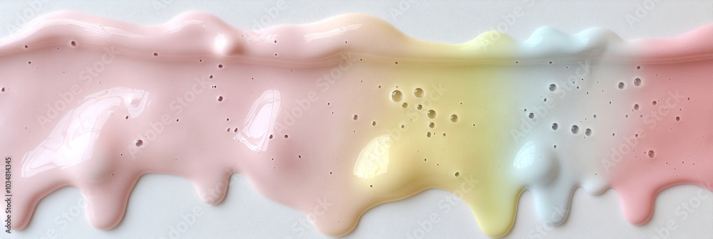 Aufkleber abstract melted colors close-up with festive patterns and textures