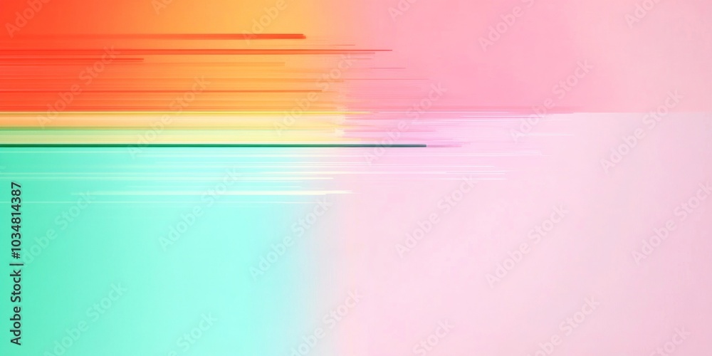 Poster vibrant glitch art with festive pixel noise and colorful digital distortion