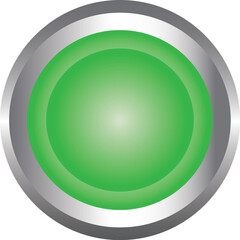single a green push button chrome