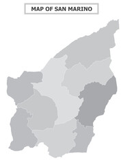 European Country Geography Political map. Political map of country with capital, province or state capital, major cities and town.