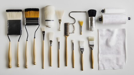 Professional home decorator and painter tools. 