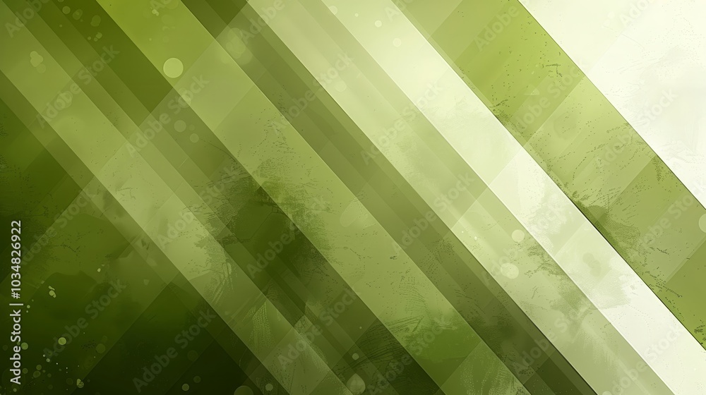 Poster a vibrant composition featuring various shades of green arranged in diagonal patterns, showcasing a 