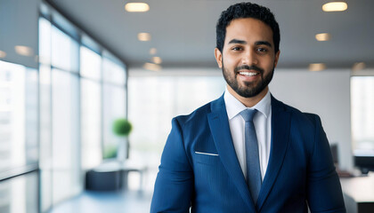 Obraz premium Confident business professional posing for a corporate headshot