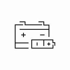 battery accumulator icon sign vector
