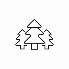 forest tree nature icon sign vector