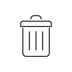 garbage bin icon sign vector