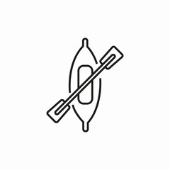 kayak sport icon sign vector