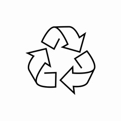 recycling mark icon sign vector
