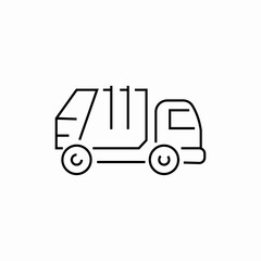 recycling truck icon sign vector