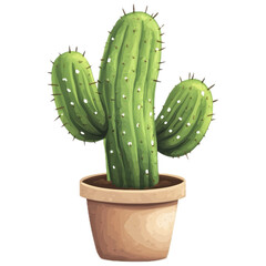 Cactus cartoon style 