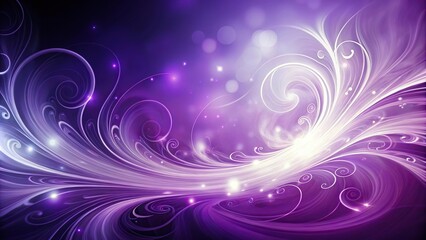 Purple and white swirls in the air on a purple background