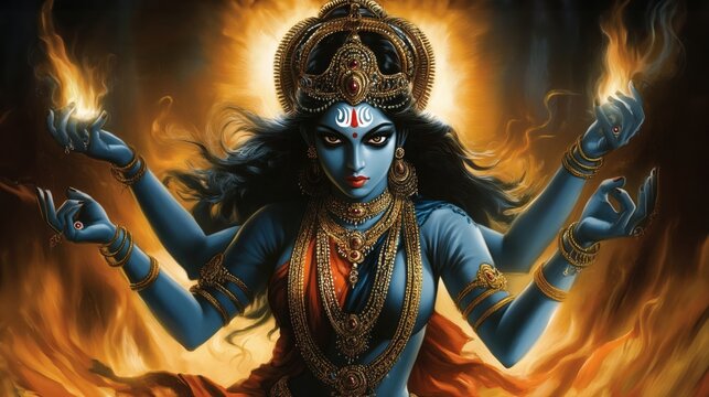 Image of Hindu Religion Goddess Lord Maha Kali