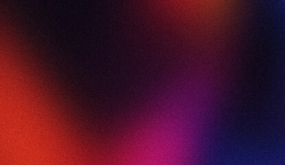 Purple blue magenta red dark color wave grainy gradient light spots backdrop design, abstract color spots on dark, glowing, noisy, bright, header, banner, poster