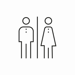man woman toilet icon sign vector