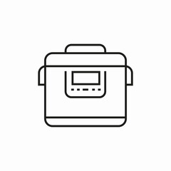 multicooker cook icon sign vector