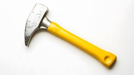 yellow hammer on white background. 