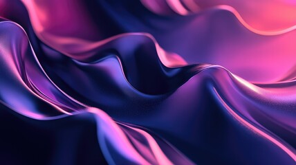 Obraz premium Abstract Wavy Surface with Purple and Pink Gradient