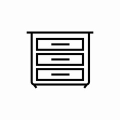 shelf cabinet icon sign vector