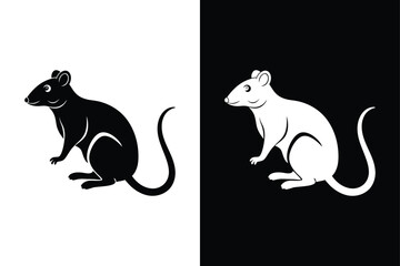 Rat Silhouette Collection. Vector Icon Set for Design Projects
