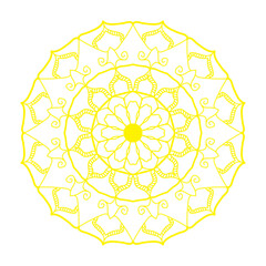 round spiritual symbol flower