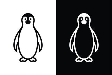 Naklejka premium Penguin Icon. Simple Line Art from Wild Animals Collection for Web & Infographics