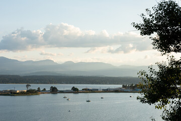 Naklejka premium Goose Spit, Comox, British Columbia, Canada