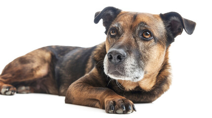 Obraz premium Mixed-Breed Dog Image – Playful Companion Pet