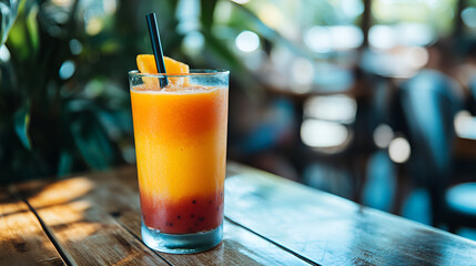 Tropical passionfruit smoothie delight