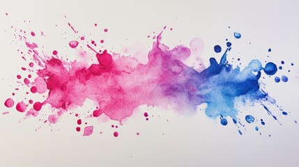 Fototapeta premium Hand drawn watercolor splash