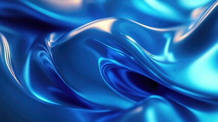 Fototapeta premium Abstract Blue and White Swirling Liquid Background