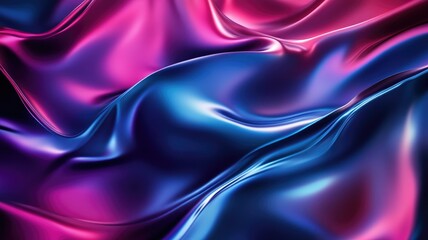 Obraz premium Abstract Swirling Pattern of Pink and Blue Liquid
