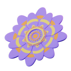  3D Illustration Rangoli