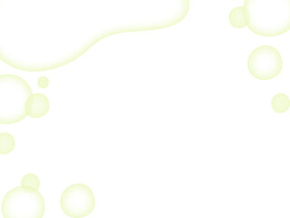 ゆるカワなメンフィス幾何学模様のフレーム素材　黄緑